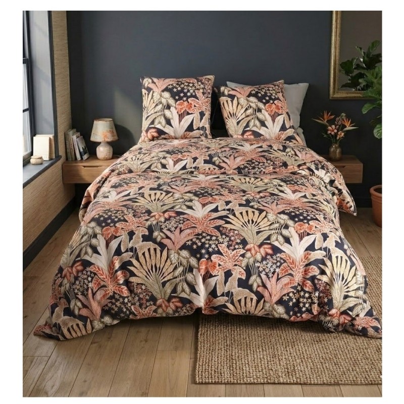 Parure de lit 220 x 240 cm Louisiane fleurie