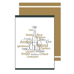 Lot de 2 torchons Saveurs du Vignoble – Coton Oeko-Tex – Esprit terroir