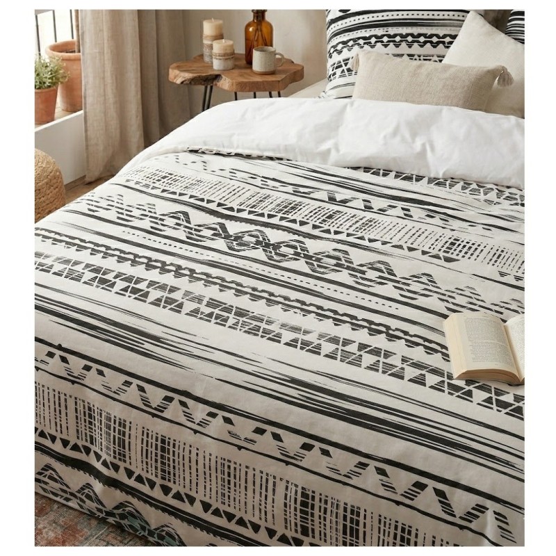 Parure de lit 240 x 220 cm Ambiance ethnique