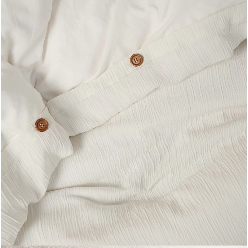 Parure de lit gaze de microfibre 220 x 240 cm blanc