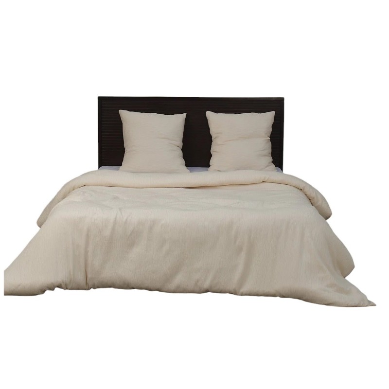 Parure de lit gaze de microfibre 220 x 240 cm ecru