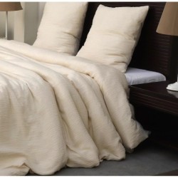 Parure de lit gaze de microfibre 220 x 240 cm ecru