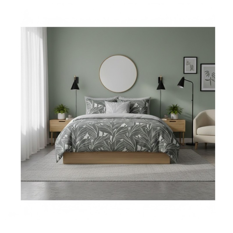 Parure de lit motif Tropical 240 x 220 cm