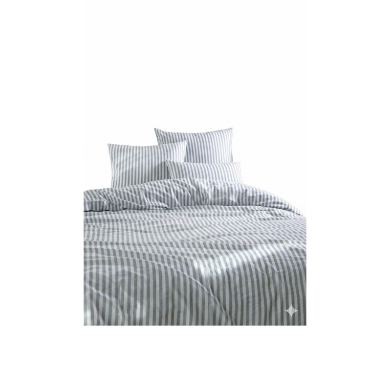 Parure de lit Rayure 220 x 240 cm bleu
