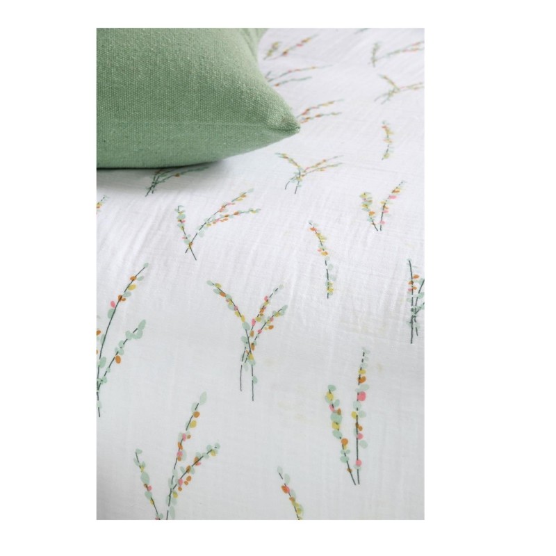 Parure de lit Vegetal en gaze de coton 220 x 240 cm