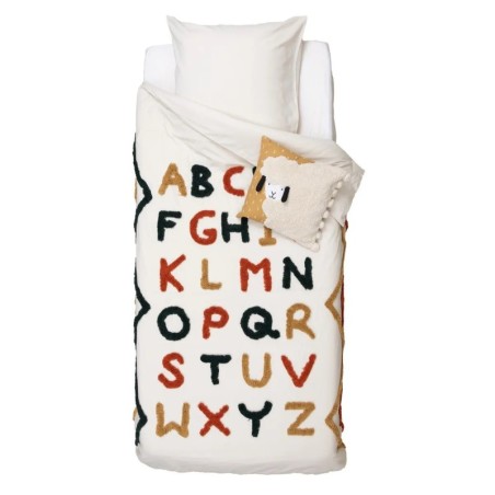 Housse de couette + 1 taie 140 x 200 cm Alphabet