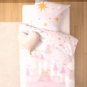 Housse de couette + 1 taie 140 x 200 cm Chateau de princesse
