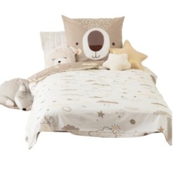 Housse de couette + 1 taie 140 x 200 cm I am a ourson