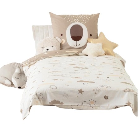 Housse de couette + 1 taie 140 x 200 cm I am a ourson