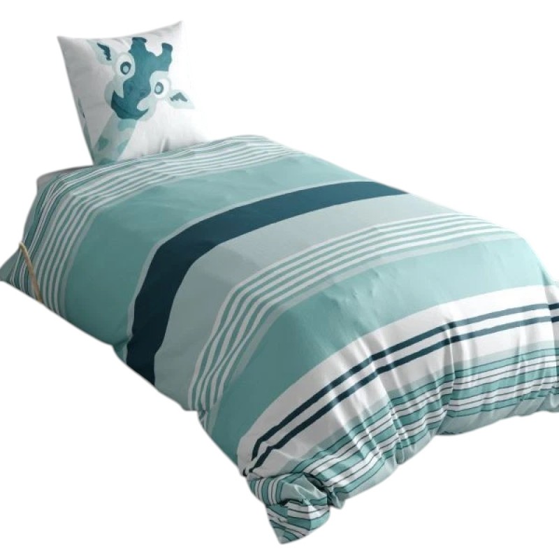 Housse de couette + 1 taie 140 x 200 cm Jolie Girafe