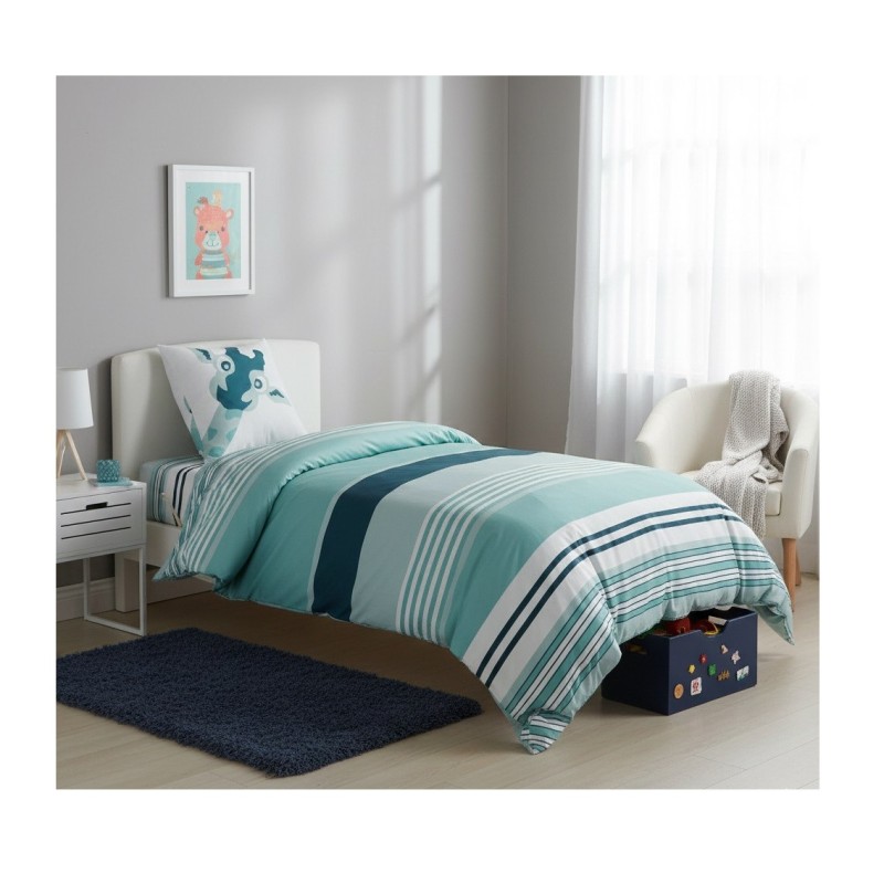 Housse de couette + 1 taie 140 x 200 cm Jolie Girafe