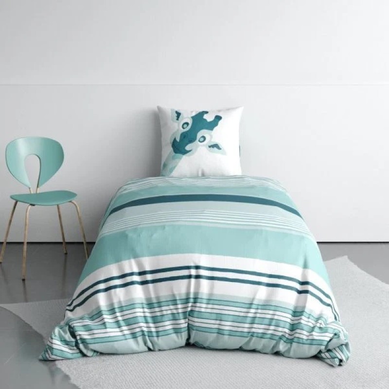 Housse de couette + 1 taie 140 x 200 cm Jolie Girafe