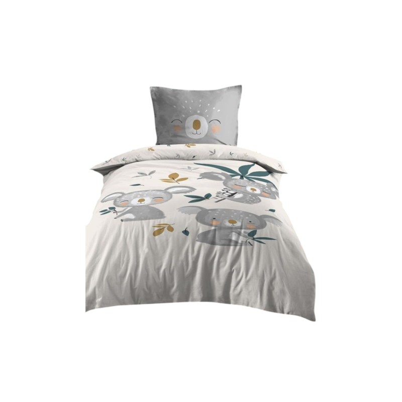 Housse de couette + 1 taie 140 x 200 cm Koala