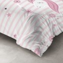 Housse de couette + 1 taie 140 x 200 cm Rina petite licorne