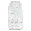 Housse de couette reversible + 1 taie 140 x 200 cm Petites voitures