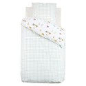 Housse de couette reversible + 1 taie 140 x 200 cm Petites voitures