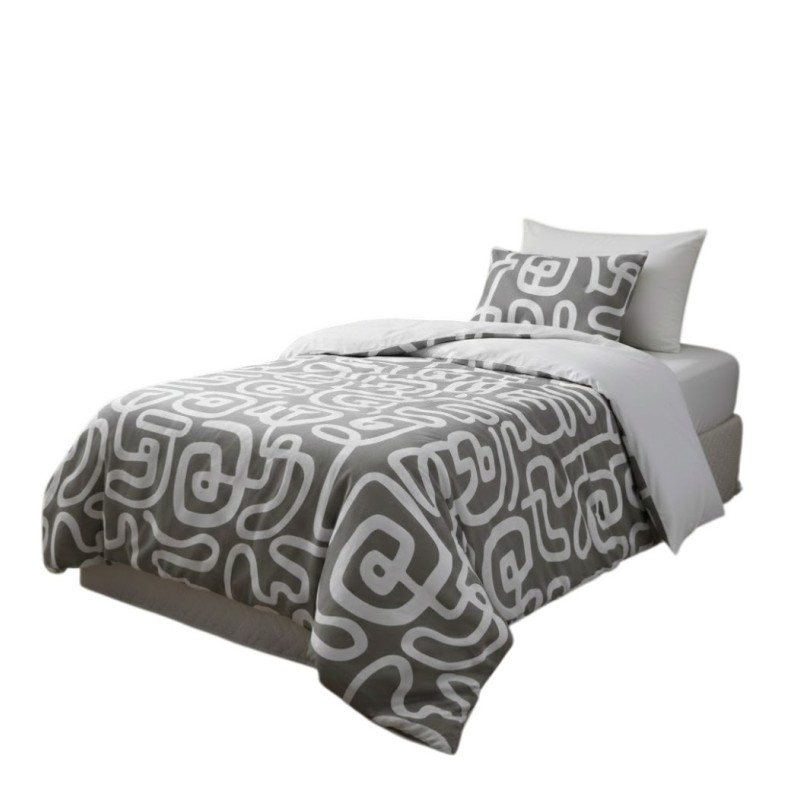 Parure de lit 140 x 200 cm Graphique pinto