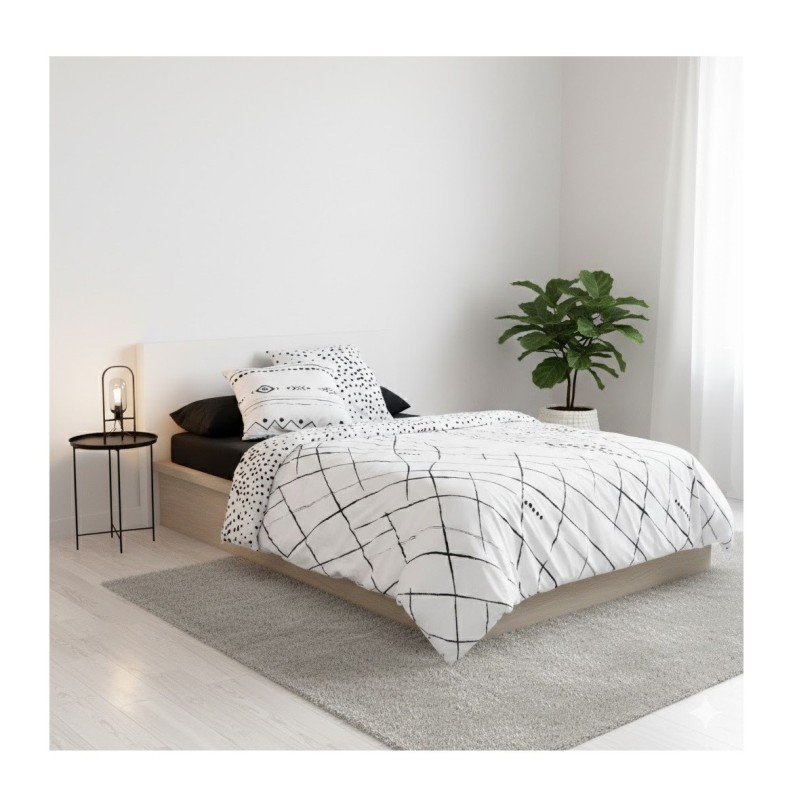 Parure de lit esprit voyage 140 x 200 cm