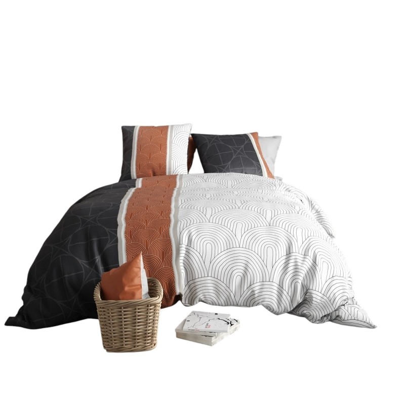 Housse couette + 2 taies 240 x 260 cm Art deco Ekinose