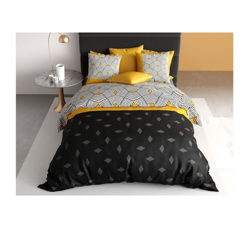 Housse couette + 2 taies 240 x 260 cm Geometrique faro