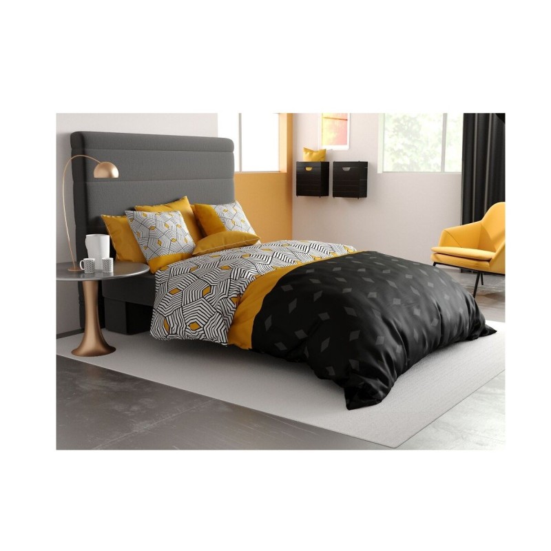 Housse couette + 2 taies 240 x 260 cm Geometrique faro