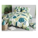 Housse couette + 2 taies 260 x 240 cm Feuillage tropicalia