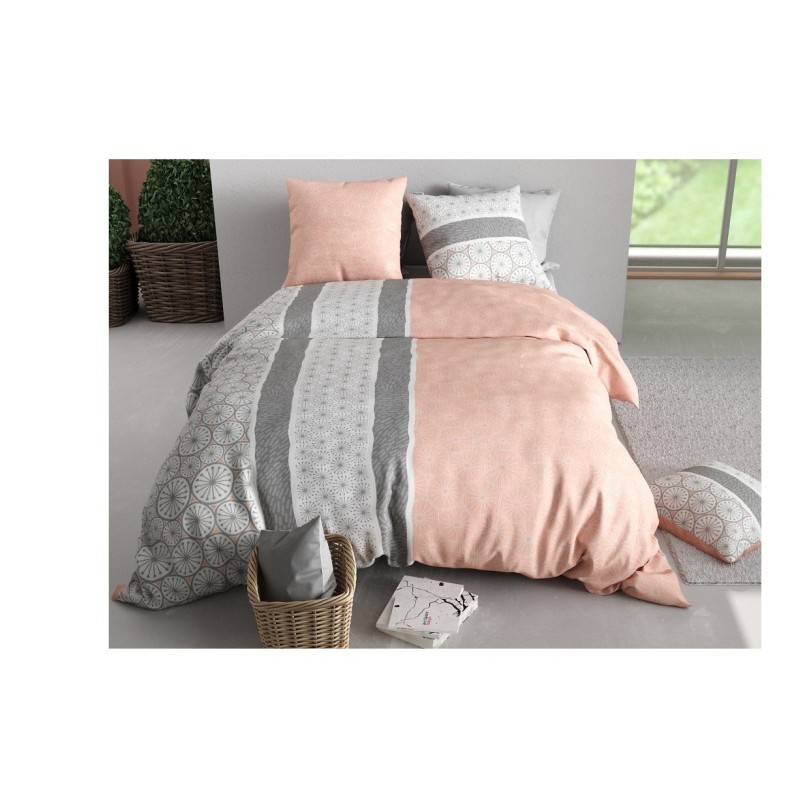 Housse couette + 2 taies 260 x 240 cm Manda cora