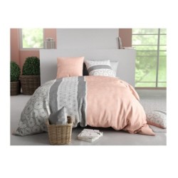 Housse couette + 2 taies 260 x 240 cm Manda cora