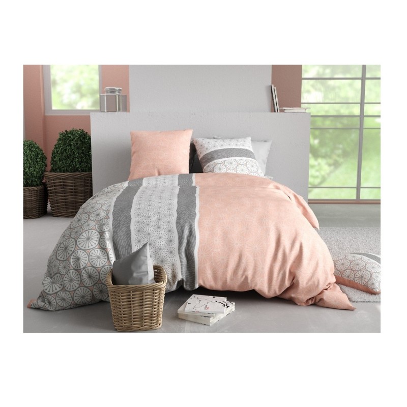 Housse couette + 2 taies 260 x 240 cm Manda cora