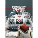 Housse de couette + 2 taies 240 x 260 cm Sweet home