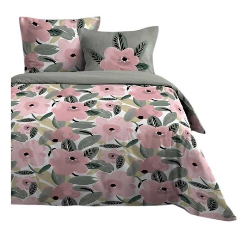 Housse de couette + taies 240x260cm douceur d'ete