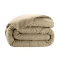 Housse de couette en satin de coton 240 x 260 cm Uni beige
