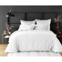 Housse de couette en satin de coton 240 x 260 cm Uni blanc