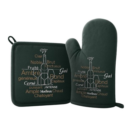 Gant et manique Saveurs du vignoble – Coton – Protection cuisine