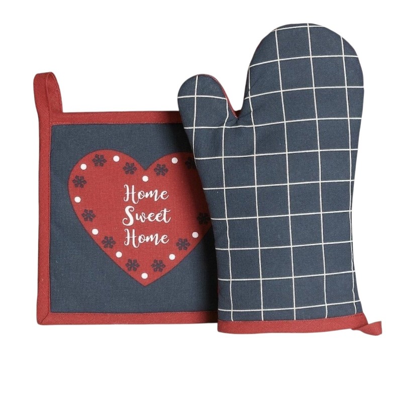 Gant et manique Sweet Home – Coton Oeko-Tex – Protection cuisine