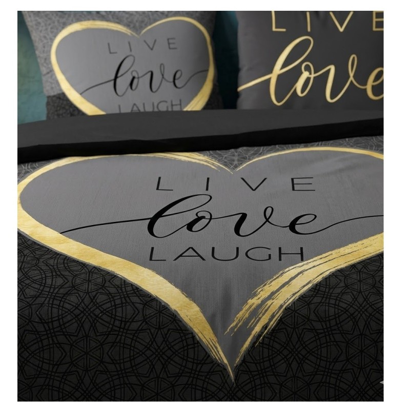 Parure de lit 240 x 260 cm Live and love