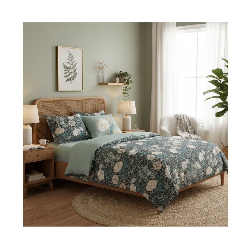 Parure de lit Bouquet de rose 240 x 260 cm