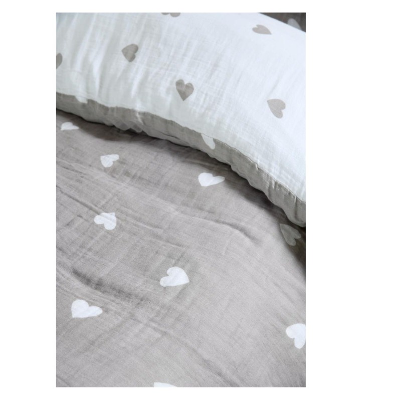 Parure de lit Charme en gaze de coton 240 x 260 cm