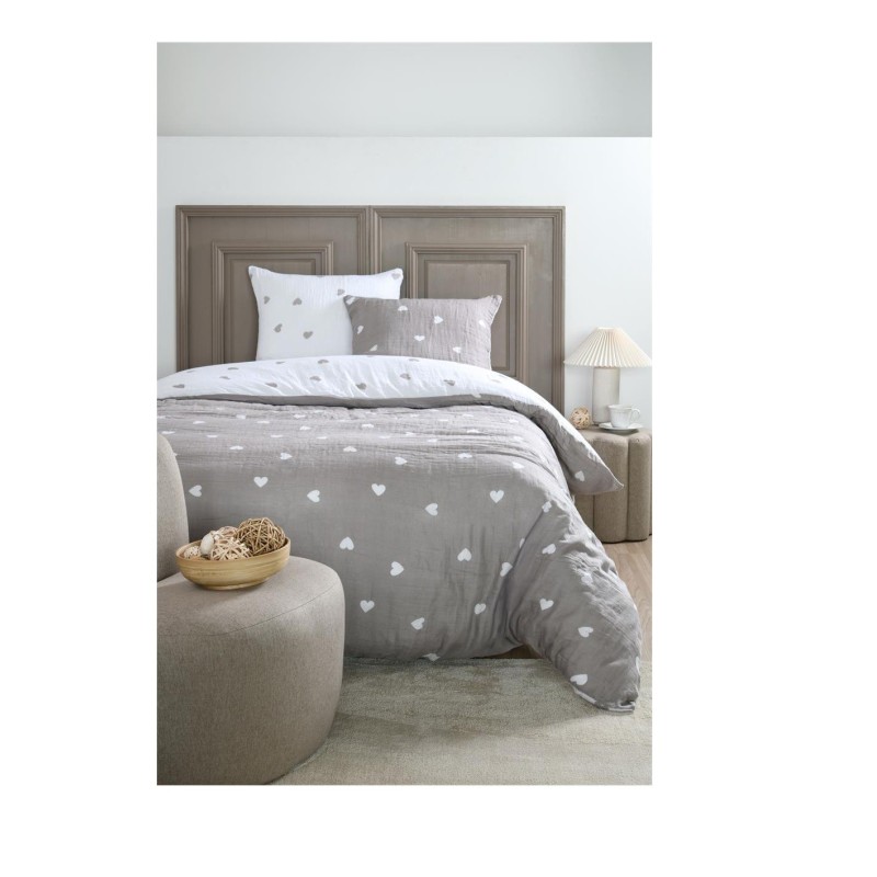 Parure de lit Charme en gaze de coton 240 x 260 cm