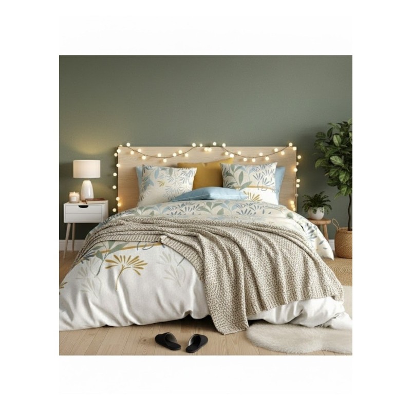 Parure de lit harmony vegetal 240 x 260 cm