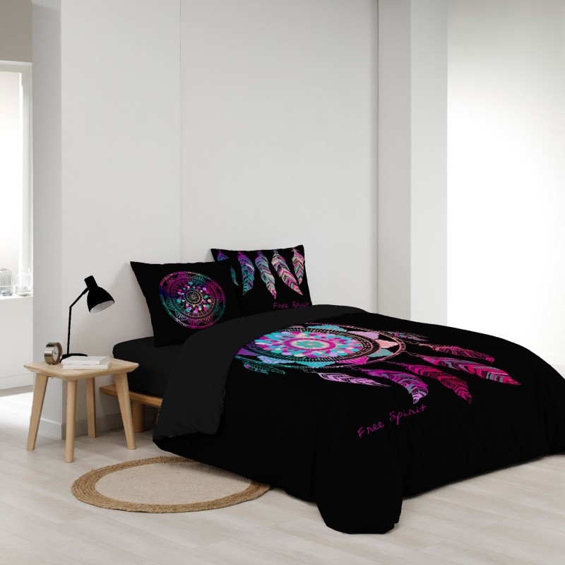 Parure housse de couette 240 x 260 cm spirit porte bonheur
