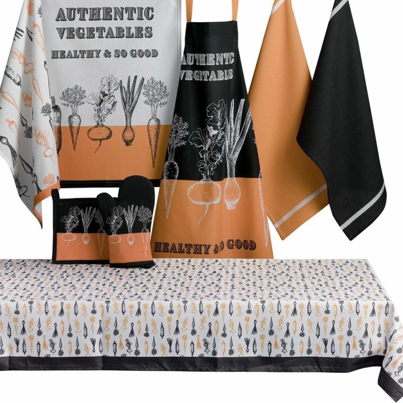 Tablier en coton Légumes – 85 cm – Style nature et cuisine
