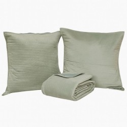 Couverture Couvre lit 260 x 240 cm avec taies Lilou Celadon