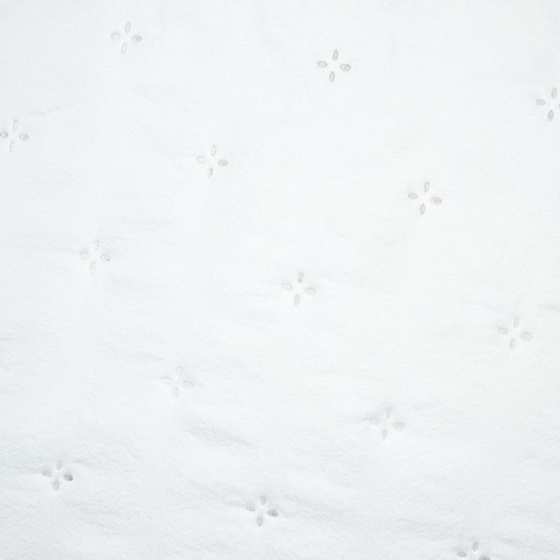 Couvre lit + taies 220 x 240 cm Chloé blanc