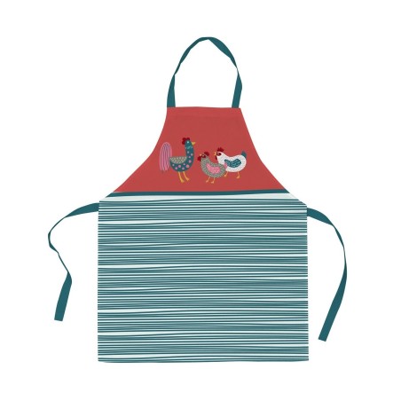 Tablier en coton Petites Poules – 85 cm – Style champêtre