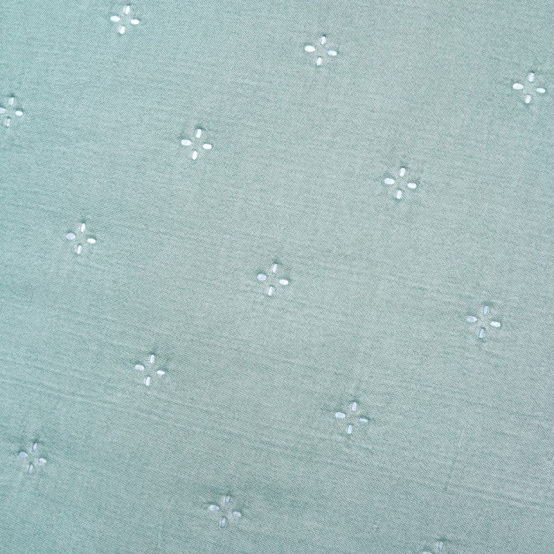 Couvre lit + taies 220 x 240 cm Chloé vert sauge