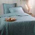 Couvre lit + taies 220 x 240 cm Chloé vert sauge