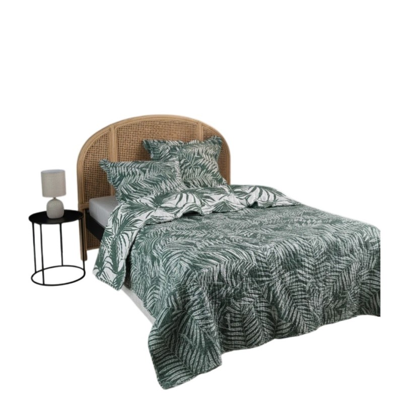 Couvre lit + taies 220 x 240 cm Manisa tropical