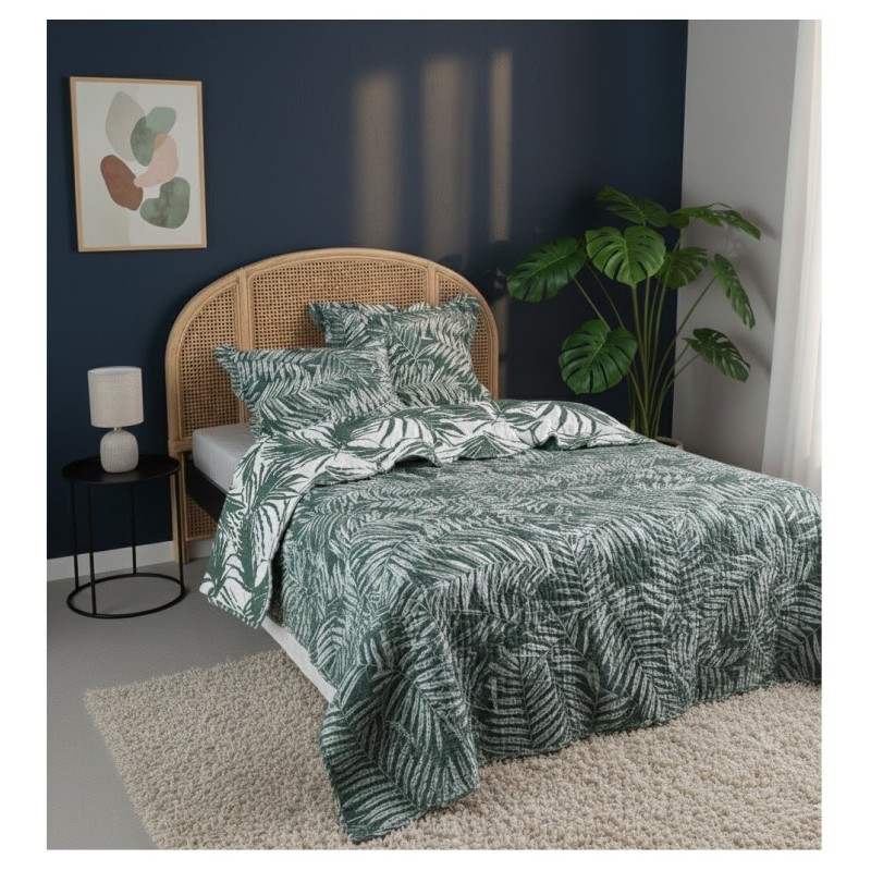 Couvre lit + taies 220 x 240 cm Manisa tropical
