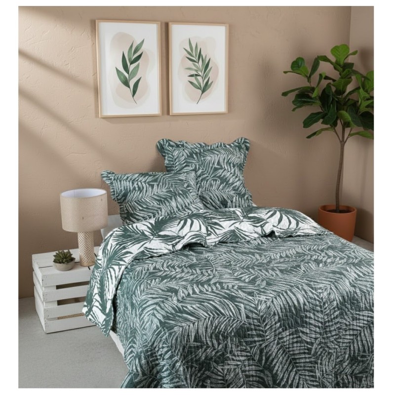 Couvre lit + taies 220 x 240 cm Manisa tropical